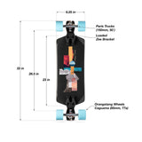 Loaded Fathom Complete Longboard with Orangatang 105mm Dad Bod Wheels or Orangatang 85mm Caguama Wheels