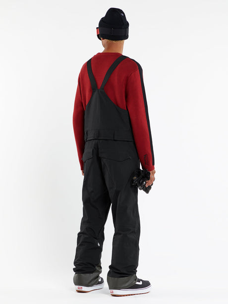 Volcom Men's Rain Gore-Tex Bib Overall - Black