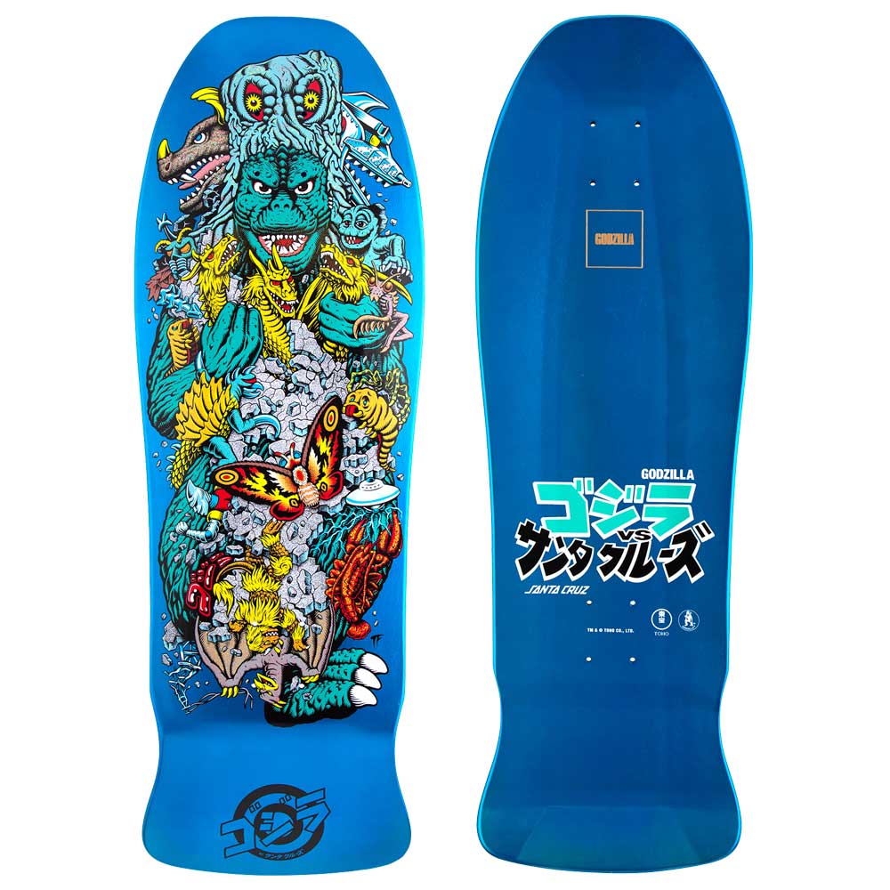 Santa Cruz Godzilla Kaiju Roskopp Skateboard Deck 10.125"