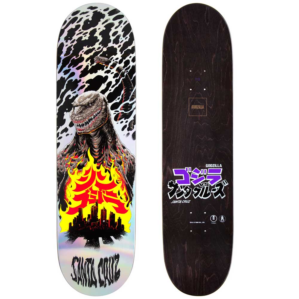 Santa Cruz Godzilla Shin Knox Firepit Skateboard Deck 8.5"