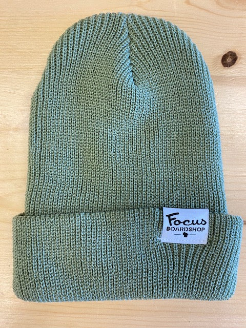 Focus Boardshop Woven Label Perfect Knit Acrylic Beanie