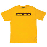 Independent Bar Logo Youth Midweight Short Sleeve T-Shirt - Gold