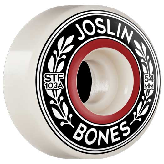 Bones 103a STF Pro V1 Standard Joslin Emblem 54mm Skateboard Wheels