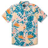 Volcom Leaf Pit Floral Short Sleeve Button Up T-Shirt