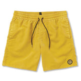 Volcom Men's Center Swim Trunks - Lemon