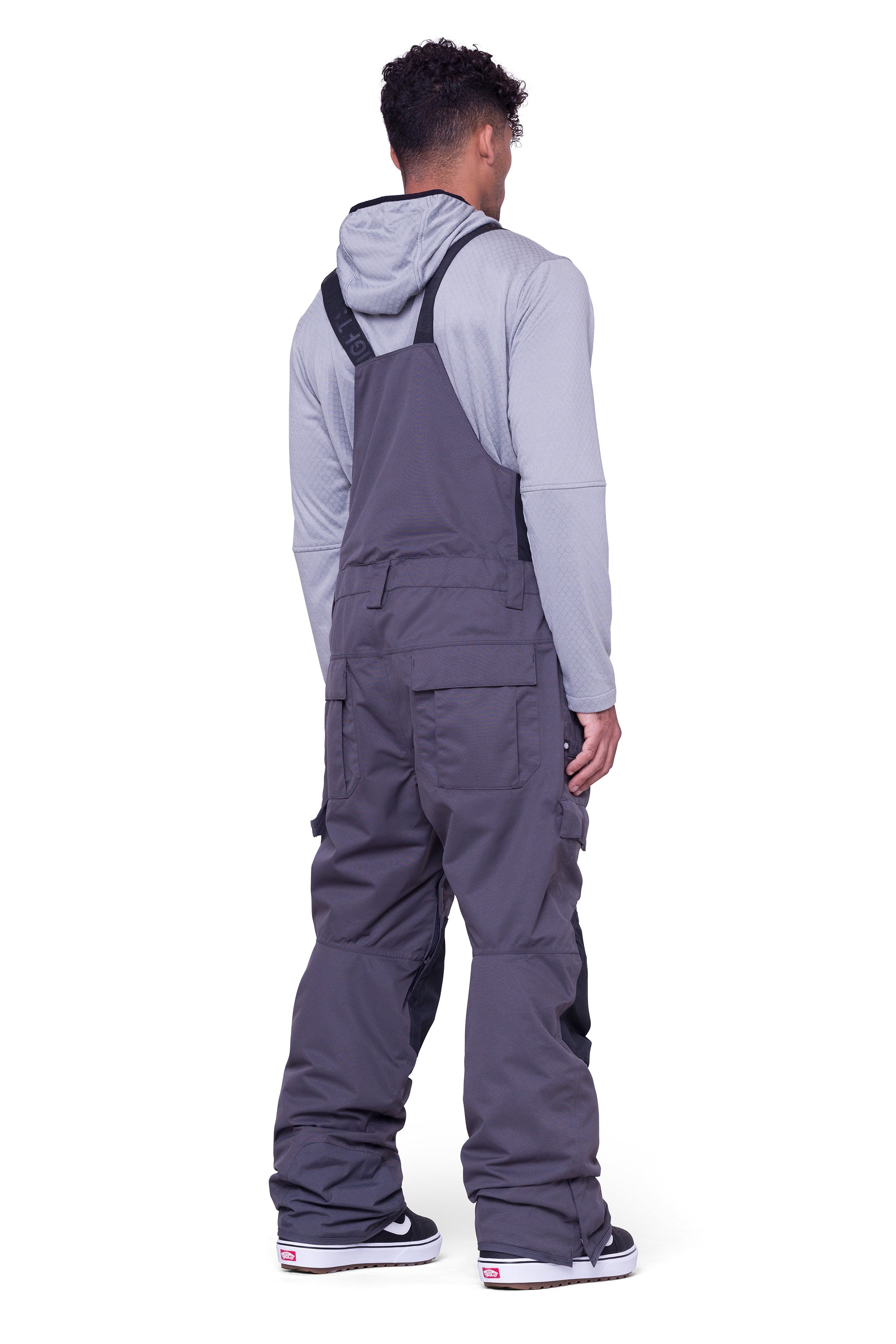 686 Men S Hot Lap Insulated Snow Bibs 2024 Charcoal Colorblock   M2W211 CHA 02  HOTLAPINSULATED 2000x3000 BG White 