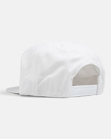 Thrasher Mag Logo 5 Panel Snapback Hat - White/Red