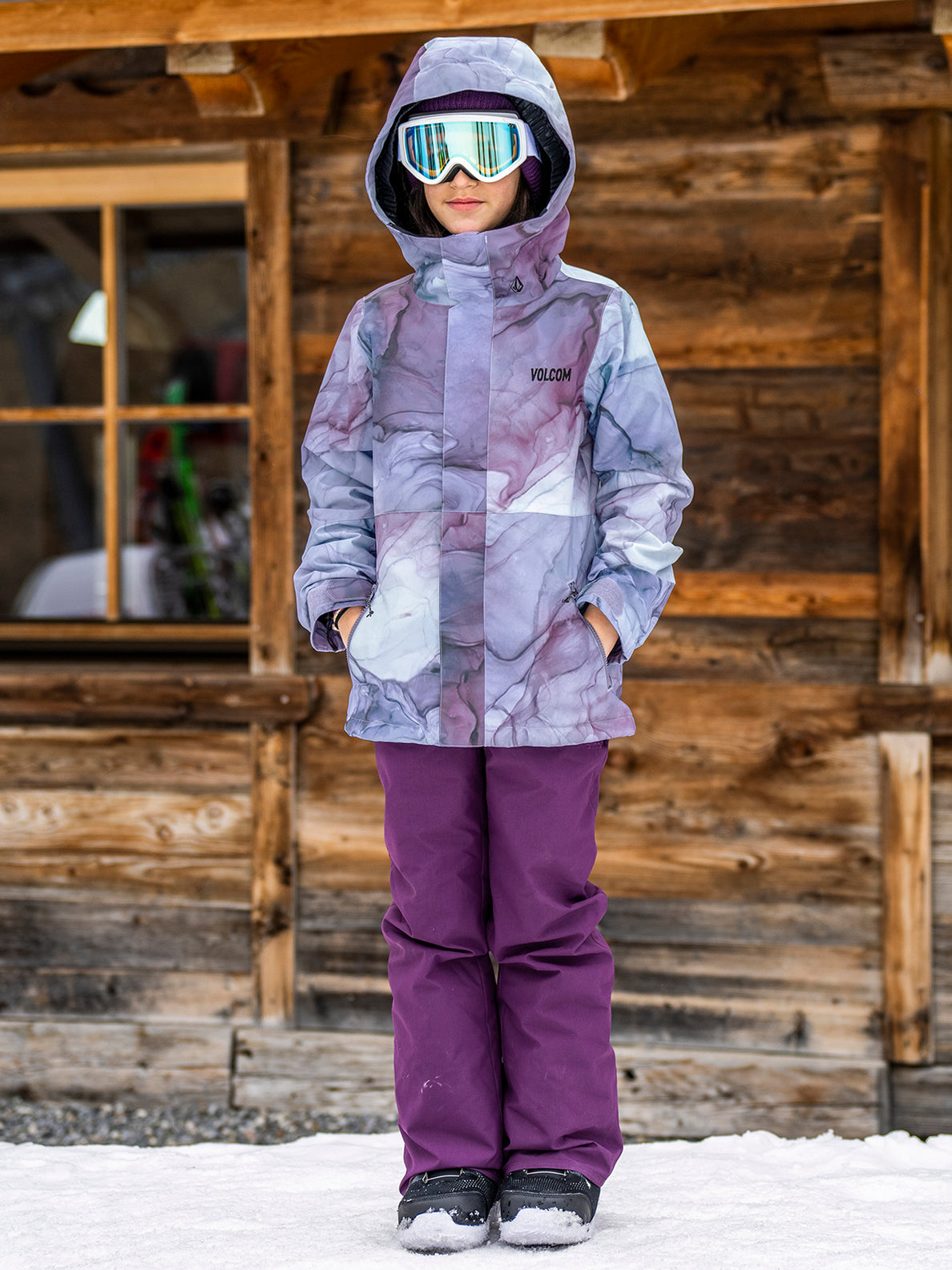 Volcom Kids Sass N Frass Insulated Jacket Glacier Ink