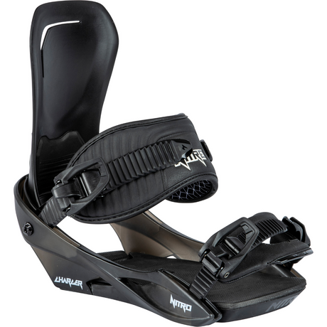 Nitro Charger Youth Snowboard Bindings 2025 - Black (Mens 7-10.5)