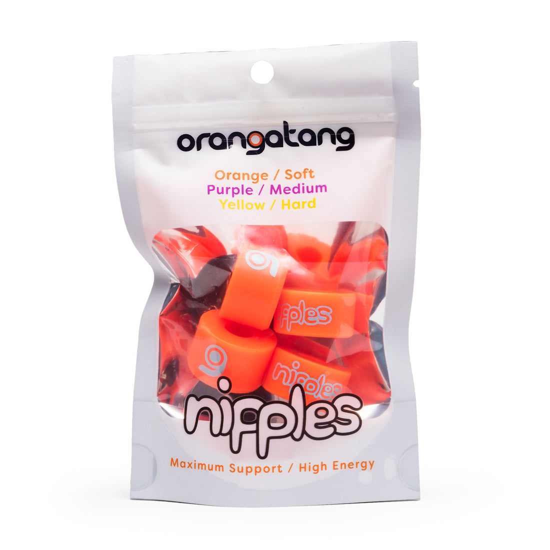 Orangatang Nipples Orange Soft Bushings