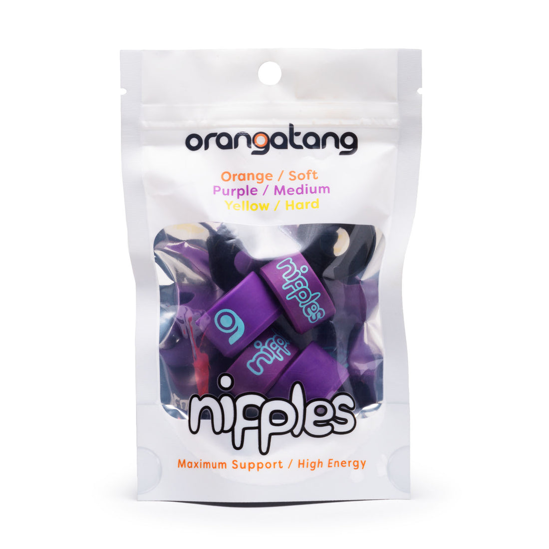 Orangatang Nipples Purple Medium Bushings