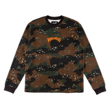 Welcome Covert L/S Camo Waffle Knit  - Timber