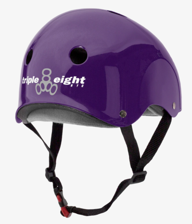 Triple 8 Certified Sweatsaver Skateboard Helmet - Solid Colors