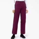 Dickies Women's Duck Canvas Pants - Grape Wine