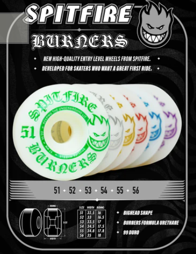 Spitfire 99d Burner 53mm Skateboard Wheels