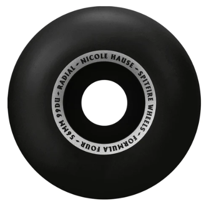 Spitfire 99 Formula Four Nicole Kitted Radial Skateboard Wheels Black 56mm