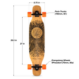 Loaded Symtail Flex 2 Complete Longboard with Orangatang 75mm Wheels