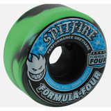 Spitfire 99 Formula Four Conical Full Skateboard Wheels 52mm Black/Green