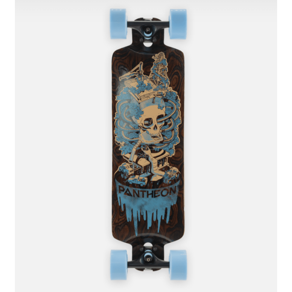 Pantheon Pranayama Gas Guzzler Graphic Complete Commuter Longboard Karma Wheels