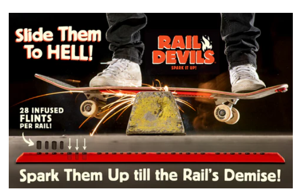 Rail Devils Sparking Skateboard Rail