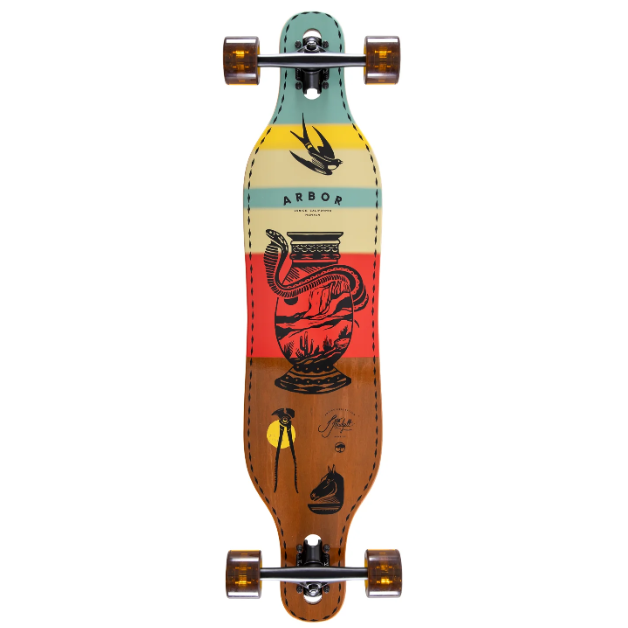 Arbor Artist Jess Mudgett Axis 37 Complete Longboard