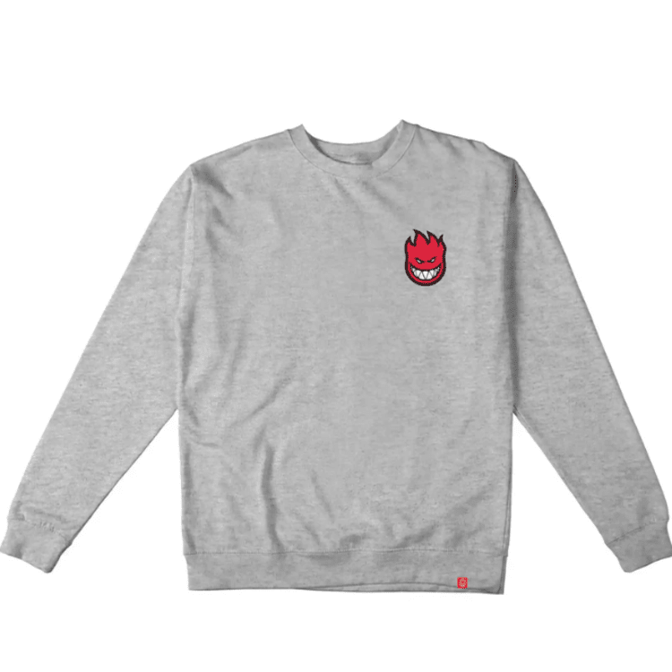 Spitfire Lil Bighead Crew Sweatshirt - Grey/Red