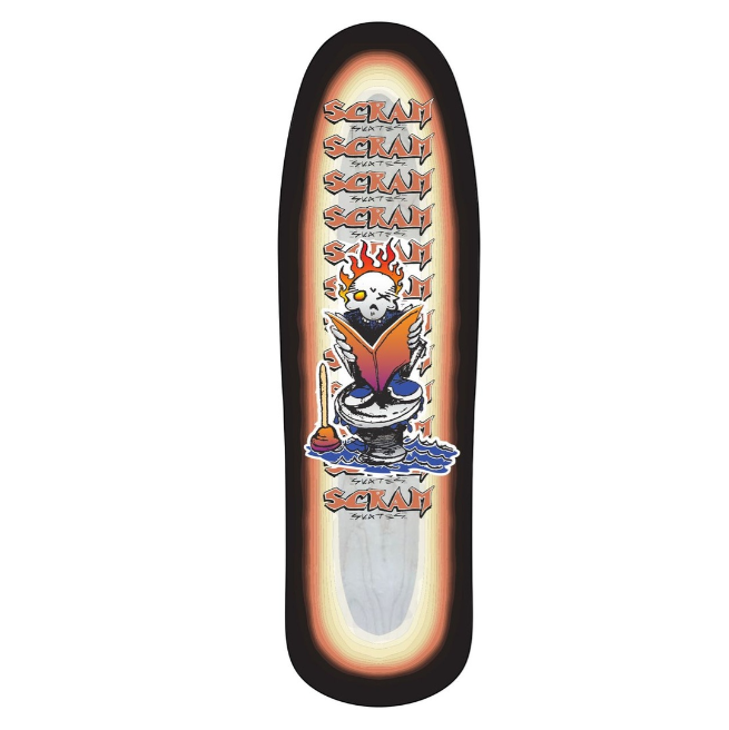 Scram Book Shaped Skateboard Deck 9.5"