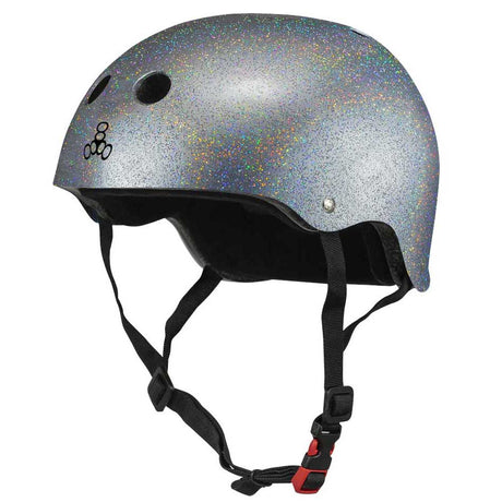 Triple 8 Certified Sweatsaver Skateboard Helmet - Glitter