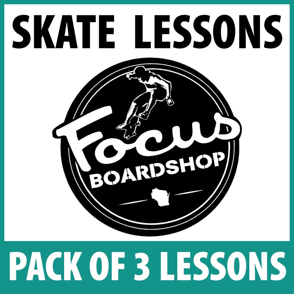 Focus Boardshop One-on-One Skateboard Lessons -  3 Pack