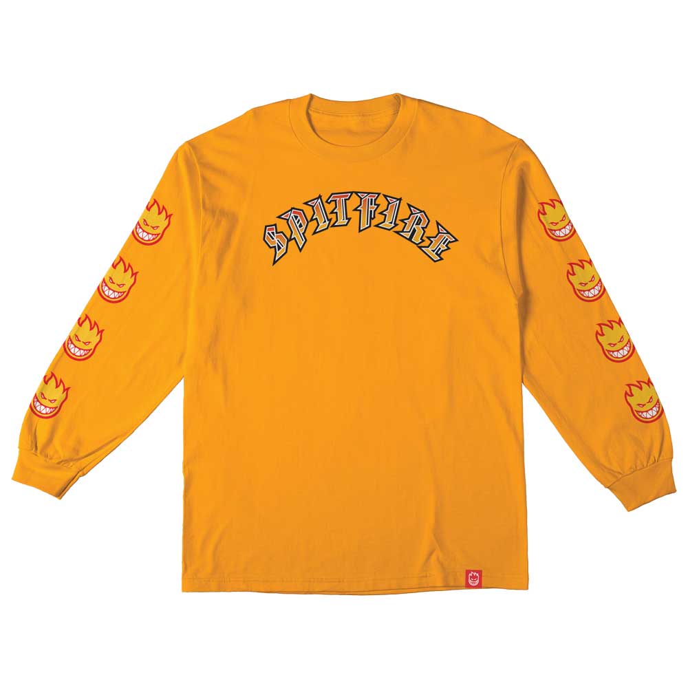 Spitfire Old E Bighead Fill Sleeve Longsleeve T-shirt - Gold