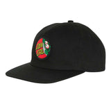 Santa Cruz Beware Dot Strapback Mid Profile Hat - Black