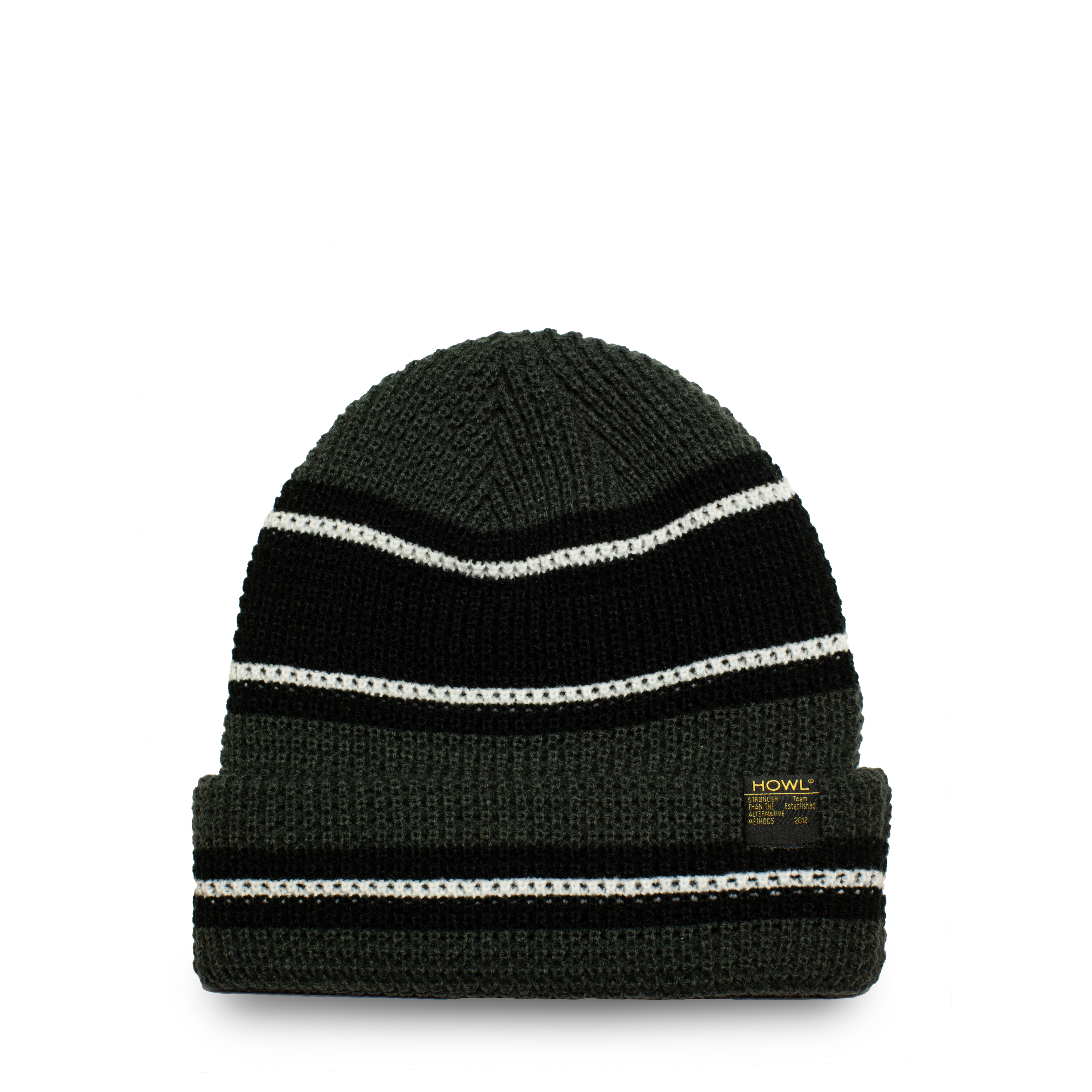 Howl Stripe Beanie 2024 Black Focus Boardshop   StripeBeanie Black WB 