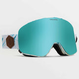 Volcom Odyssey Snowboard Goggles - White Ice / Ice Chrome + Bonus Dark Grey Lens