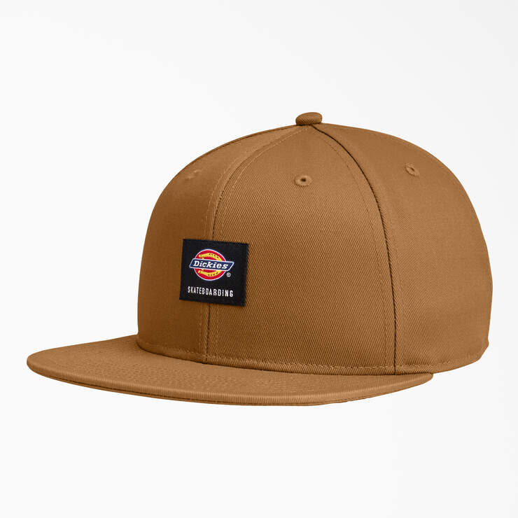 Dickies Skateboarding Flat BIll Snapback Cap - Brown Duck