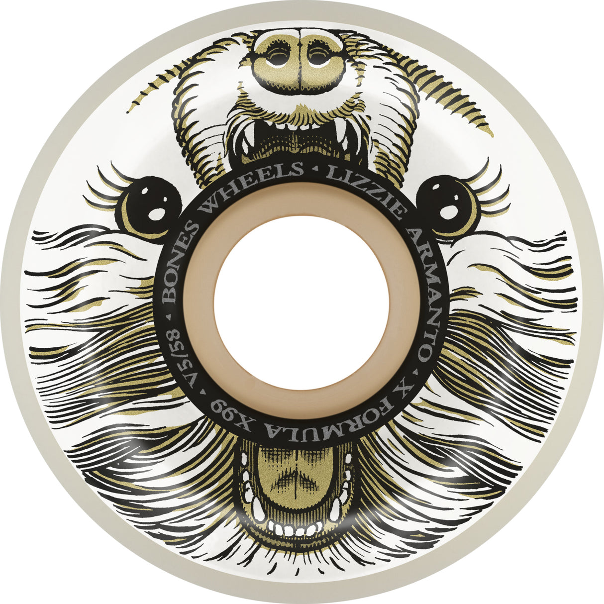 Bones X Formula Armanto Alma Mutter V5 Widecut Skateboard Wheels 99a 58mm