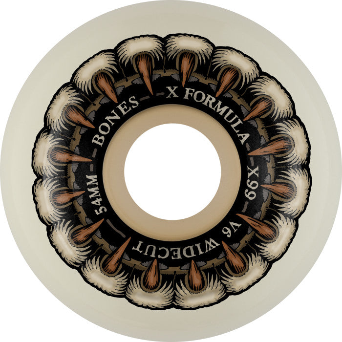 Bones X Formula Grippin Wolf Skateboard Wheels 99a Multiple Sizes