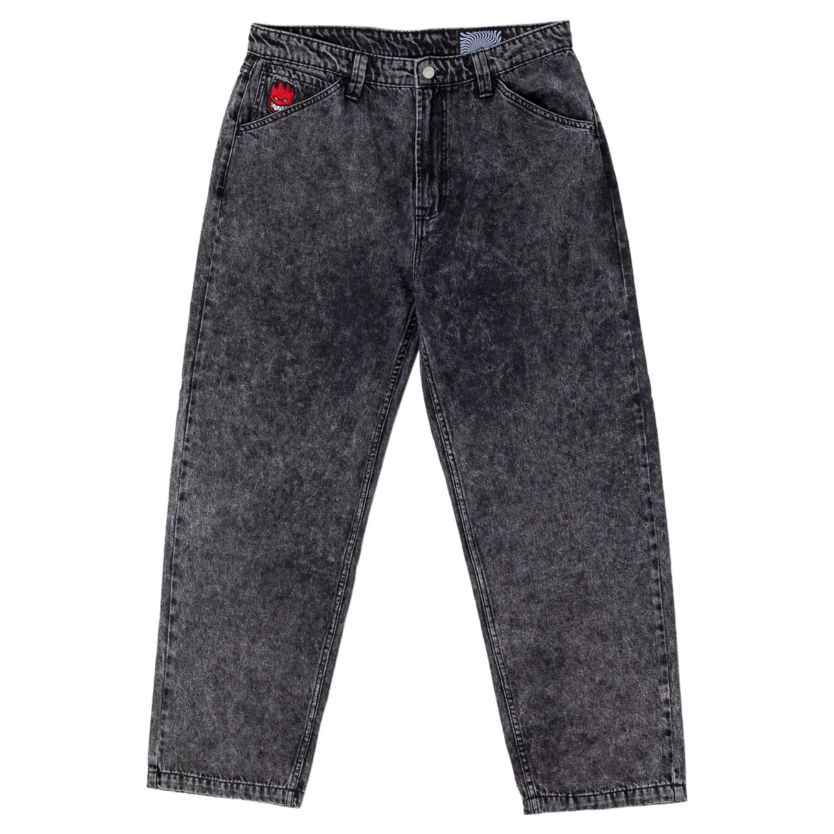 Spitfire Bighead Fill Denim Stonewash - Black