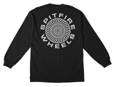 Spitfire Classic 87 Swirl Long Sleeve Shirt - Black/White