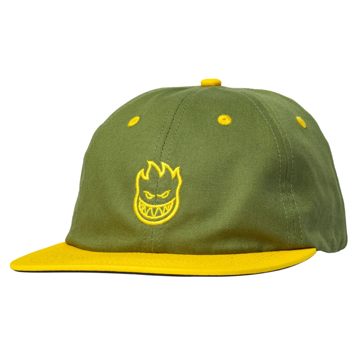 Spitfire Classic Lil Bighead Snapback Hat - Olive/Gold