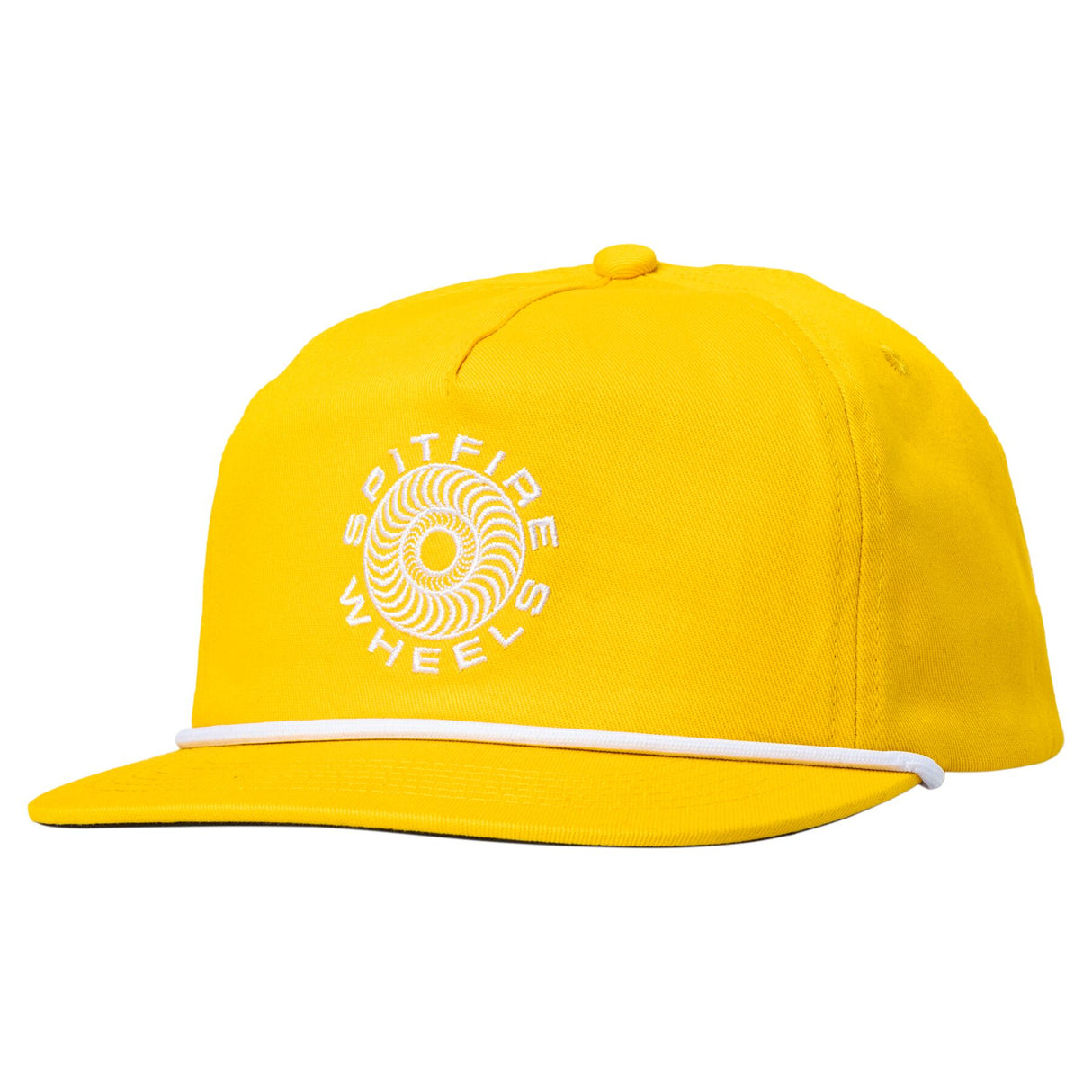 Spitfire Classic 87' Swirl Snapback Hat - Gold/White