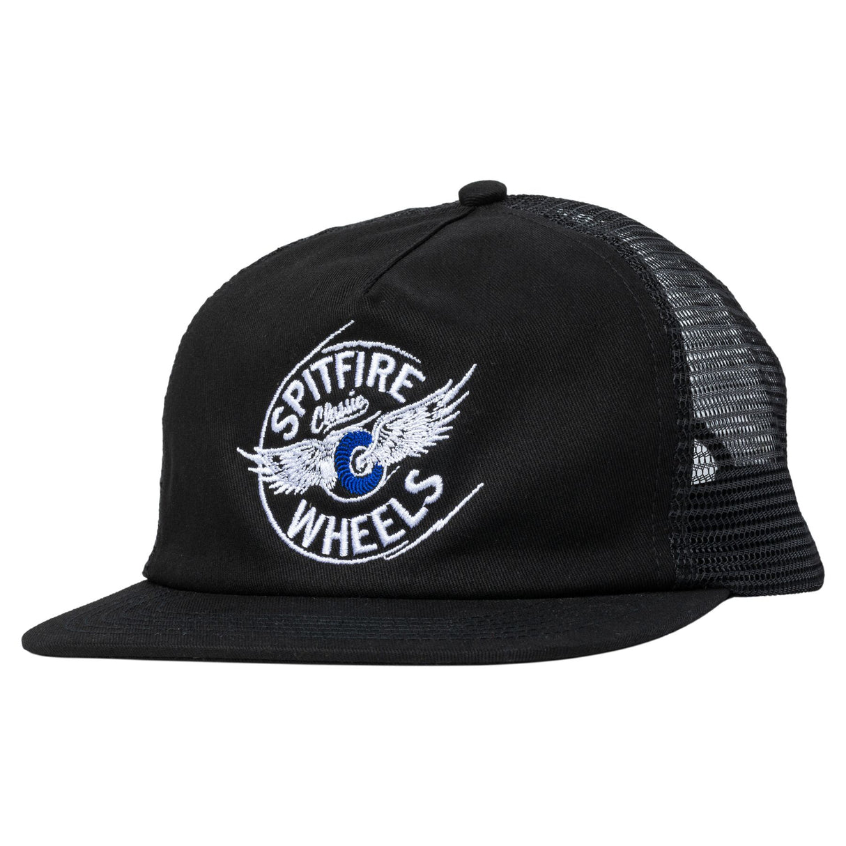 Spitfire Flying Classic Adjustable Trucker Hat - Black/White