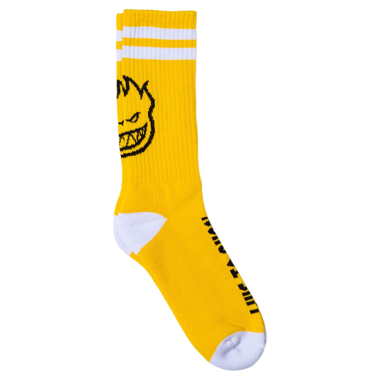 Spitfire Heads Up Crew Socks Yellow/Black/White