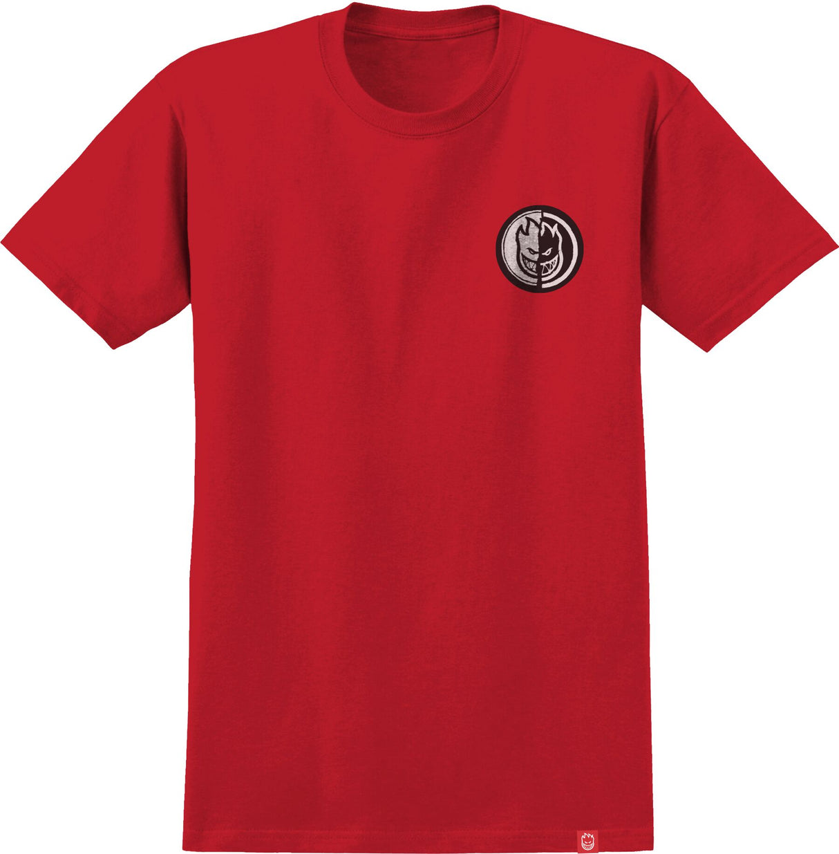 Spitfire Yintang Youth Short Sleeve T-Shirt - Red/Black/White