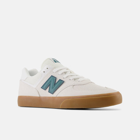 New Balance 574 Skate Shoes Vulc Sea Salt with Teal