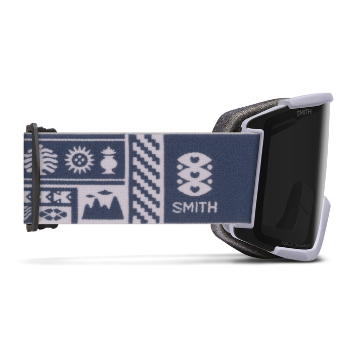 Smith Squad XL Low Bridge Fit Goggles Lunar Fog Mind Expanders + ChromaPop™ Sun Black Lens