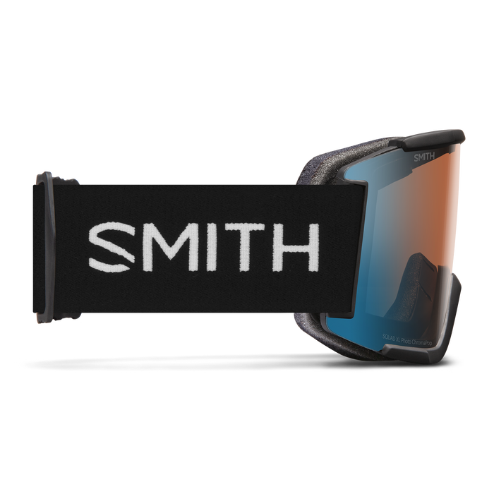 Smith Squad XL Low Bridge Fit Goggles Black + ChromaPop™ Pro Photochromic Blue Mirror Lens