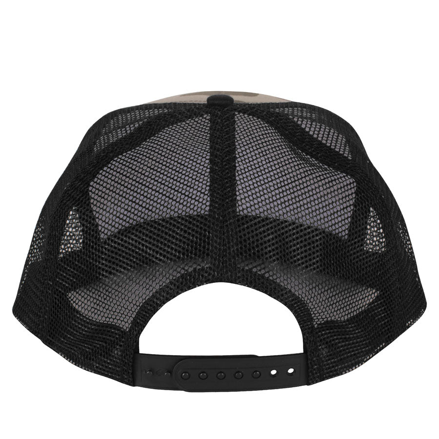 Santa Cruz Classic Dot Mesh Trucker High Profile Hat - Black/White