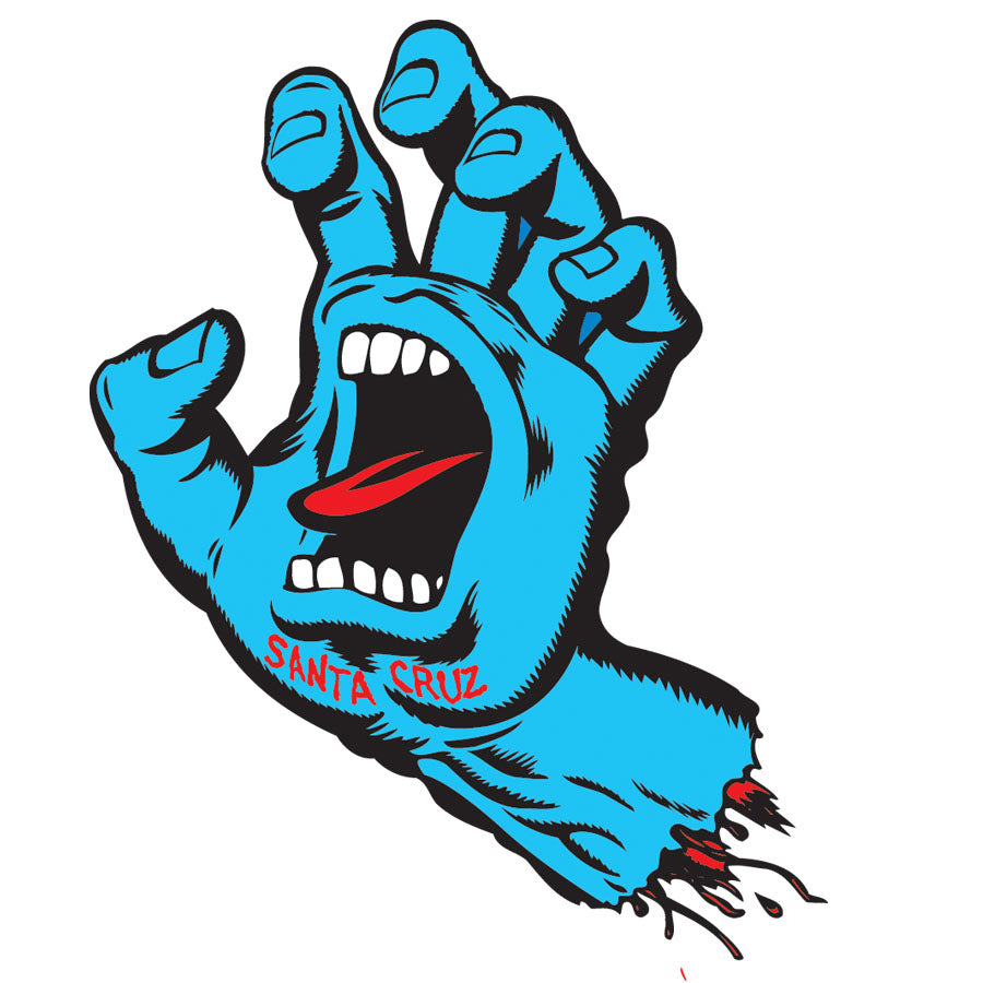 Santa Cruz Screaming Hand Sticker 3 in x 2.5in