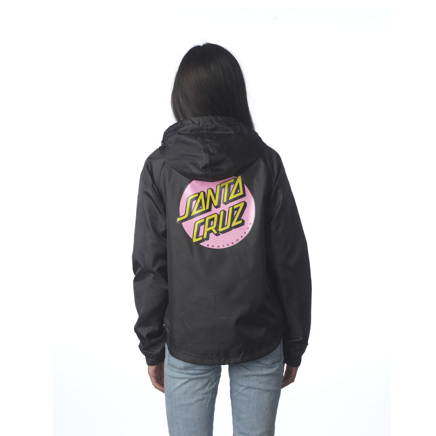 Santa Cruz Other Dot Windbreaker Jacket Black Small Focus