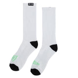 Independent Span Split Crew Socks White/Black/Mint